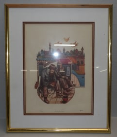 framed print pencil signed and numbered