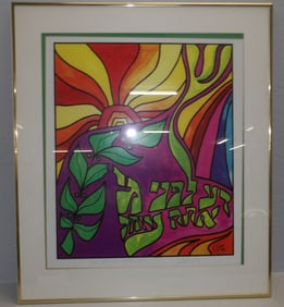 framed print signed and dated by artist