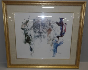 framed print pencil signed