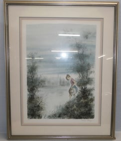 framed print pencil signed and numbered