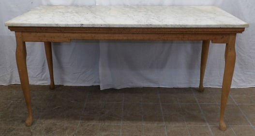 marble top console