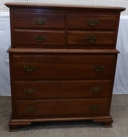cherry 2 over 2 over 3 drawer chest by Kling
