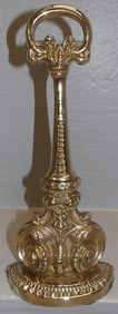 Polished Cast Brass Door Stop