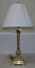 Cast Brass Column Lamp