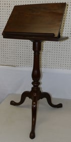 Antique Mahogany Queen Anne Style Revolving Lectern