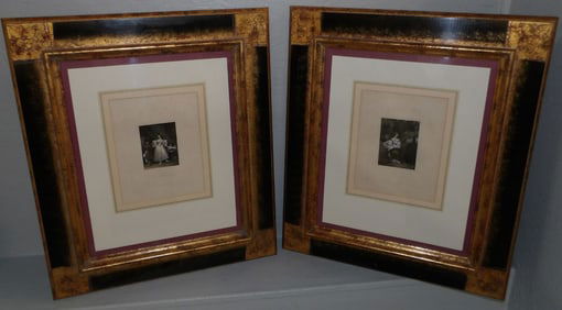 Two Gilded Frame Engravings
