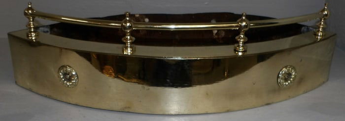 Antique Polished Brass Fire Guard