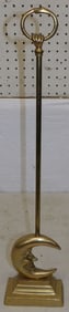 Cast Brass Moon Door Stop
