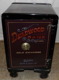 Antique Painted Safe, (No Combination)