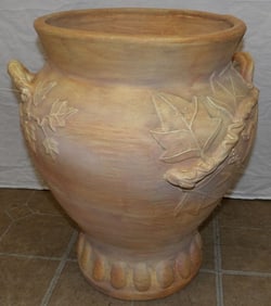 Painted Ceramic Urn