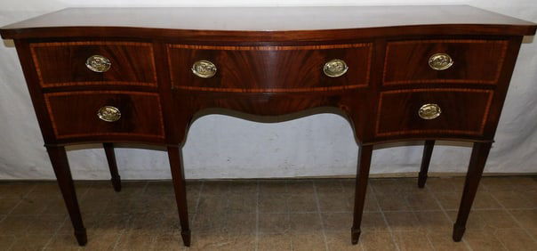 Mahogany Serpentine Front Sideboard by Grand Rapids Chair Company