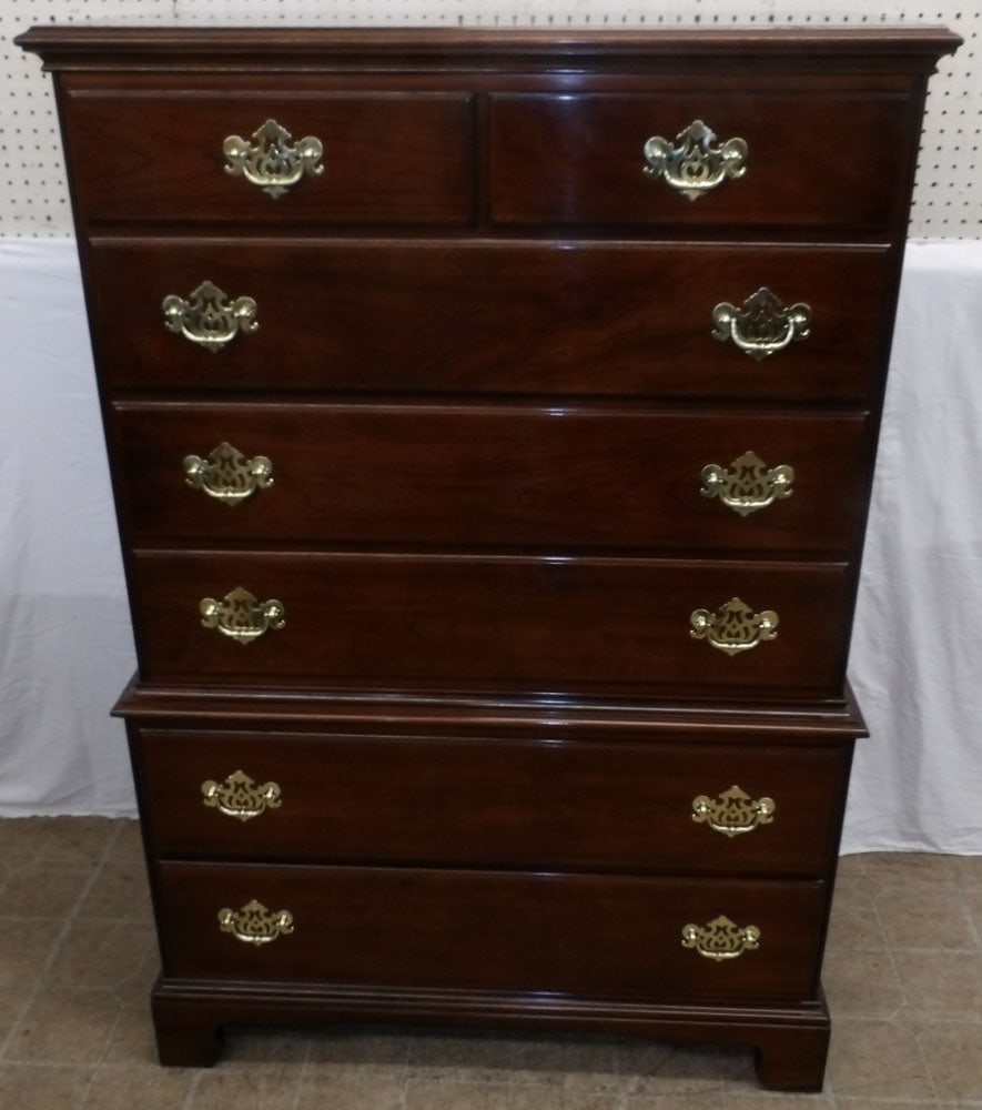 Cherry Two Over Five Drawer Chest by Statton (1 of 7)