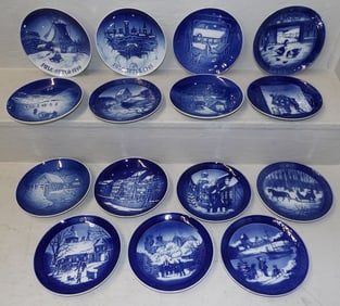 16 Royal Copenhagen Plates
