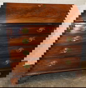 19th Century Mahogany Slant Front Desk