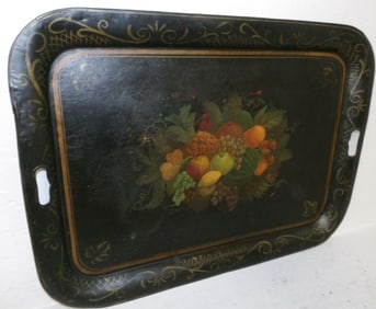 Antique Painted Tole Tray