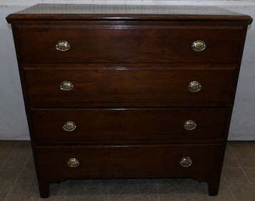 19th Century Pine New England Mule Chest