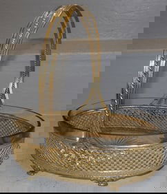 Gold Washed & Anglo Irish Cut German Basket