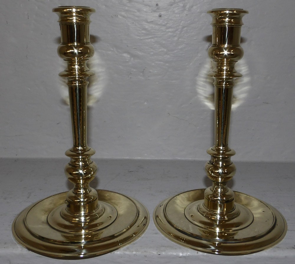 Pair of Brass VA Metalcrafters Candlesticks (1 of 4)