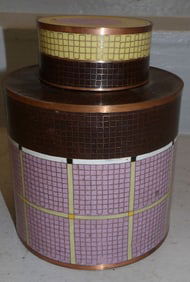 Cloisonne Covered Jar, (Marked Fabienne Jouvin Paris)