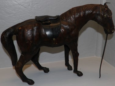 Leather Horse Statue