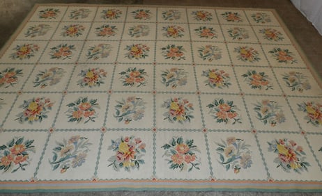9' x 12' Needlepoint Rug