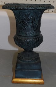 Painted Ceramic Neoclassical Style Urn