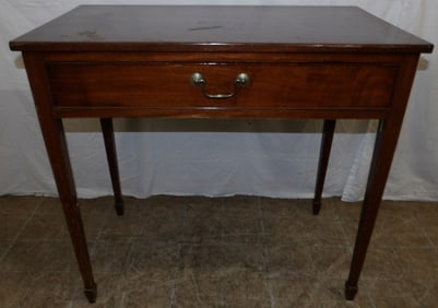 19th Century Mahogany One Drawer Console