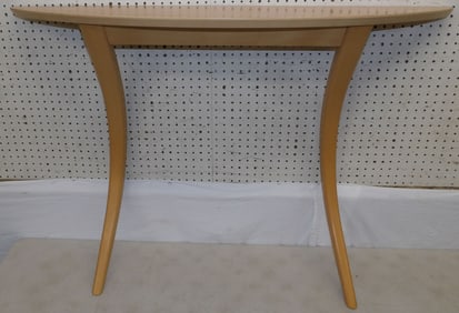 Mid Century Modern Maple Demi-Lune Console