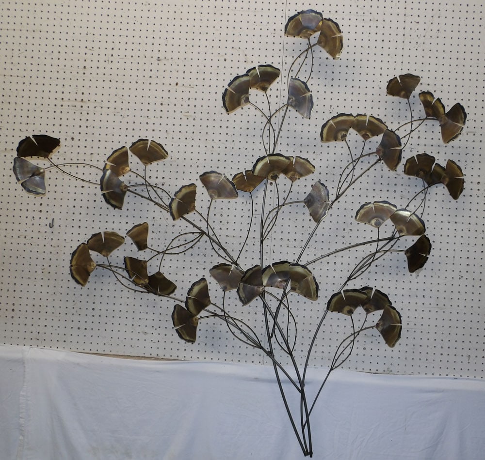 Large Modern Brass Wall Art by Curtis C Jere, 2006 (1 of 4)