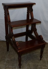 Mahogany Library Steps