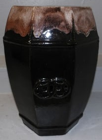 Oriental Painted Pottery Garden Seat