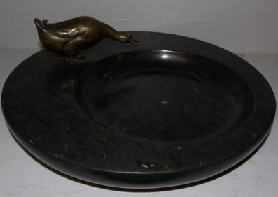 Bronze & Marble Ash Tray