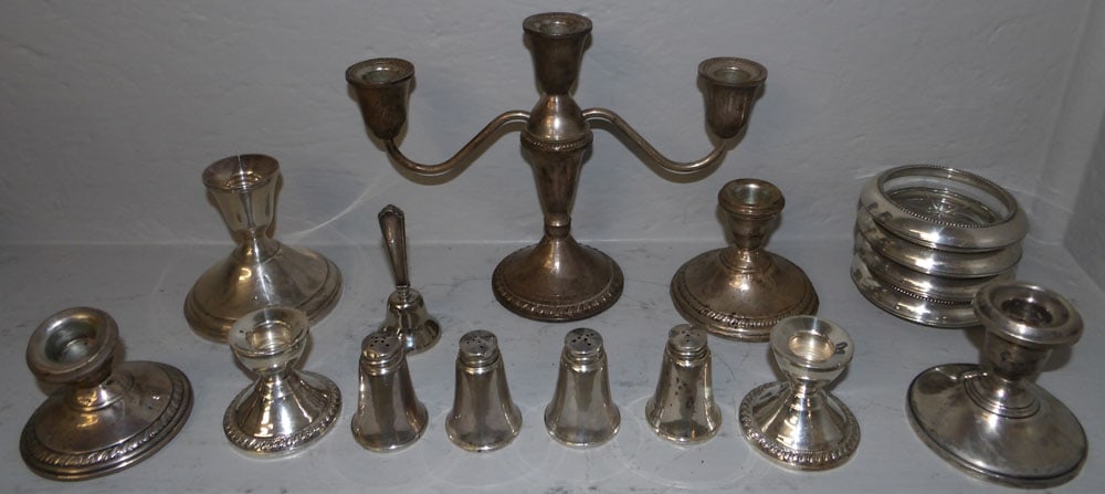 Lot of Sterling Weighted Items (1 of 4)