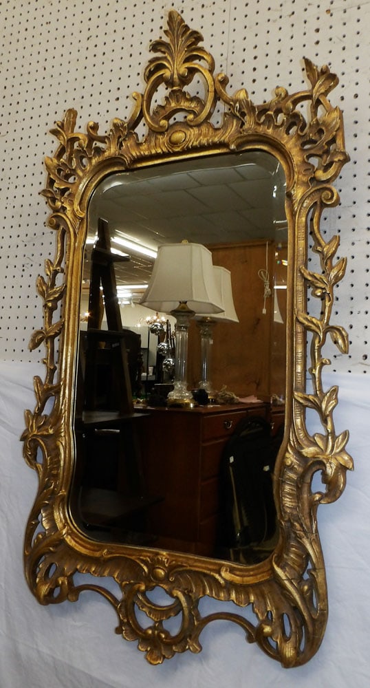 Ornate Gilded Frame Bevel Edge Mirror (1 of 6)