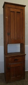 Antique Pine Two Piece Chimney Cupboard