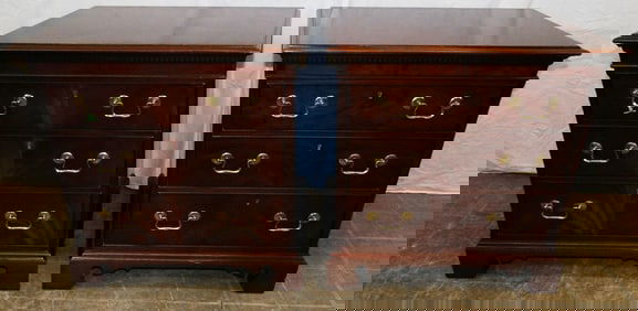 Pair of Mahogany Three Drawer Night Stands by Hickory Chair, (James River Plantation)
