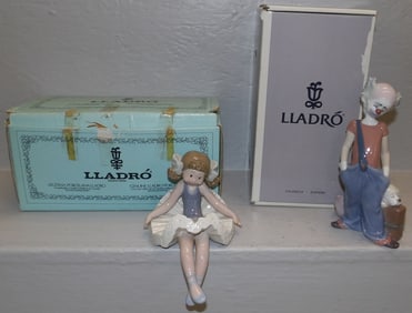 Two Lladro Porcelain Figures in Box
