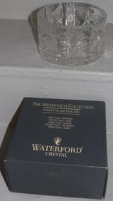 Waterford Crystal Bottle Coaster in Original Box, "The Millenium Collection"