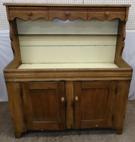 19th century cherry dry sink