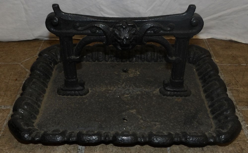 antique painted cast iron boot scraper (1 of 3)
