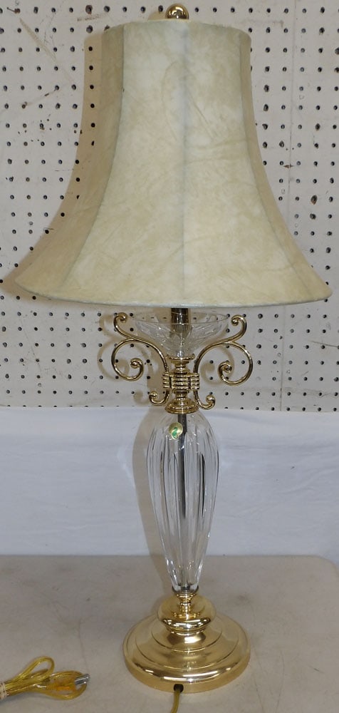 Waterford crystal and Brass Lamp (1 of 3)