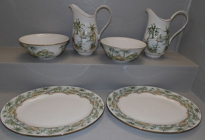 6 pieces of Lenox porcelain, (British Colonial Collection by Chuck Fischer)