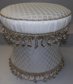 upholstered puff ottoman