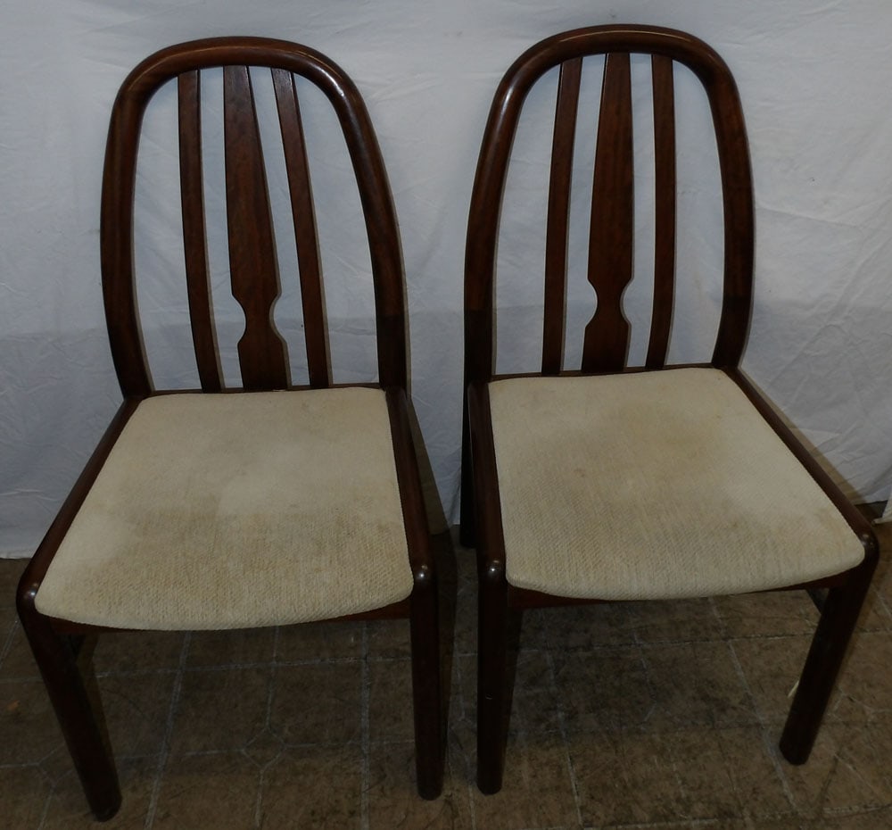pair of rosewood Mid Century Modern Danish side chairs (1 of 5)
