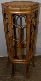 bamboo plant stand
