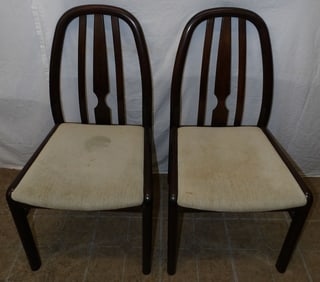 pair of Mid Century Modern Danish Rosewood side chairs