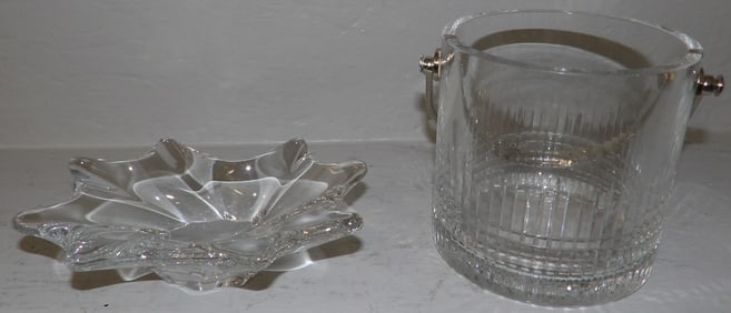 Baccarat ice bucket and bowl