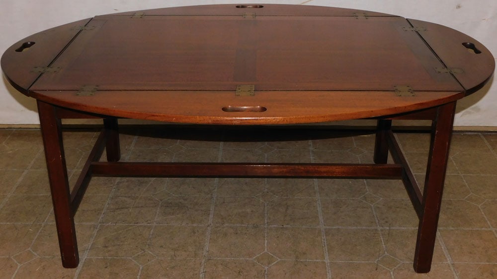 antique mahogany butlers tray top tea table (1 of 3)