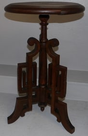 antique walnut Victorian stand