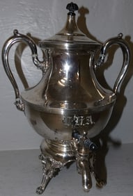 silver plated hot water urn
